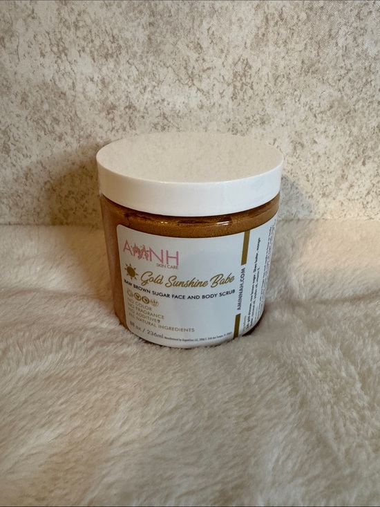 Other - A+NH Skin Care Gold Sunshine Babe Brown Sugar Face & Body Scrub